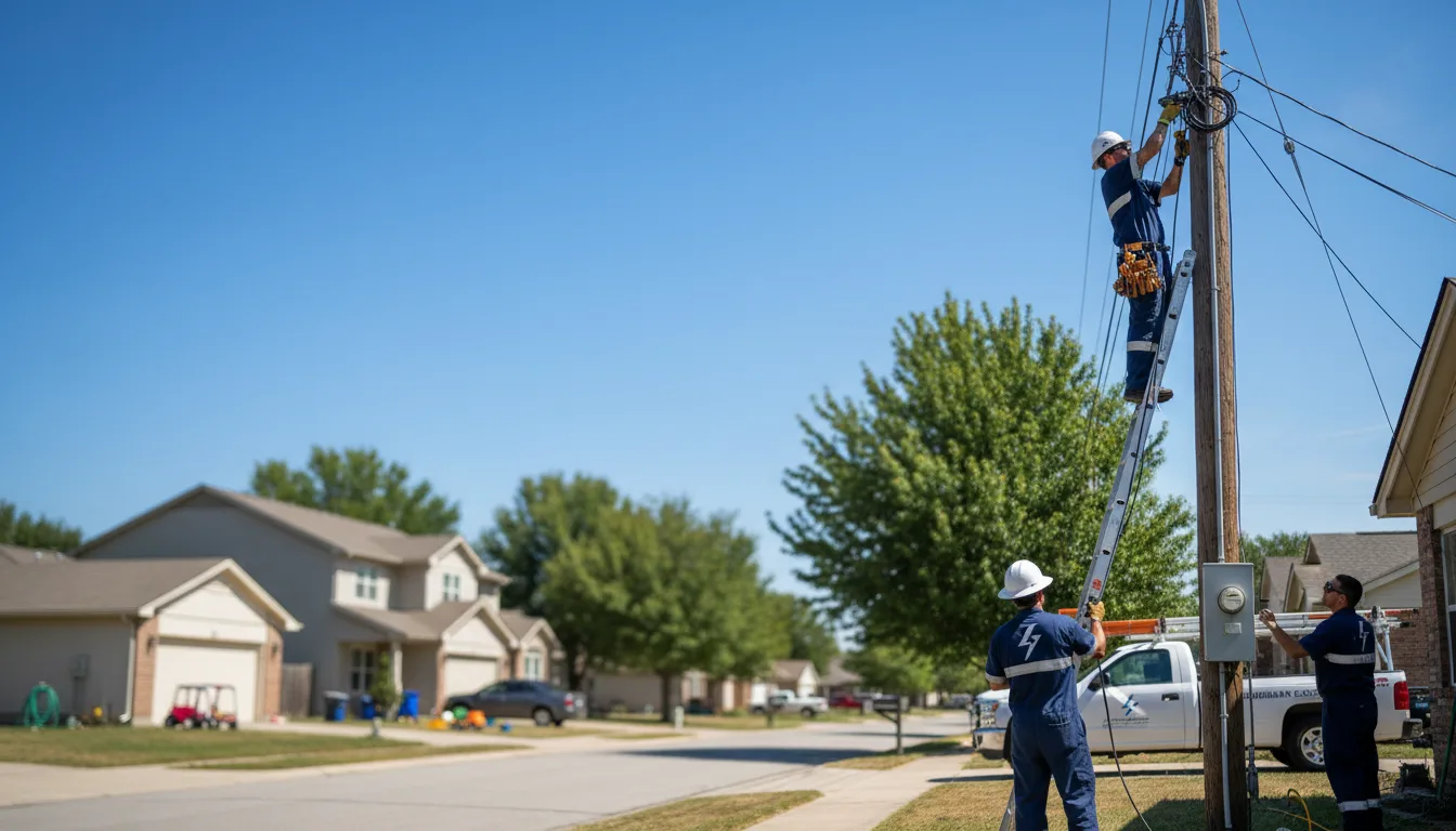 Residential electrician providing installation services in Hampton, IA